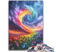 Puzzle Rainbow Tornado da 2000 pezzi per adolescenti, regalo per antistress, sfida difficile, migliora l'amore tra coppie (70X100cm)