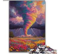 Puzzle Rainbow Tornado da 2000 pezzi per adulti, regali, giochi rilassanti che rafforzano l'amore tra coppie per bambini dai 14 anni in su (70x100cm)
