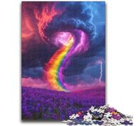 Puzzle Rainbow Tornado per adulti, aiuta il cervello ad allenarsi Giocattoli avvincenti per coltivare la pazienza Adatto alle coppie (50x75cm)