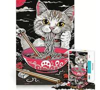 Puzzle Ramen Giappone da 1000 pezzi per adolescenti, gioco di logica, divertimento rilassante, taglio preciso, regalo artistico (38x26cm)