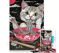 Puzzle Ramen Giappone da 1000 pezzi per adolescenti, stimola la memoria, facile da realizzare, con bordi puliti, sorpresa natalizia (50x75cm)