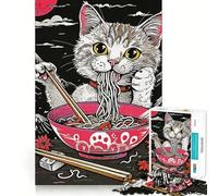 Puzzle Ramen Giappone per adulti, 1000 pezzi, gioco di logica, antistress, taglio di precisione, regalo per le festività (38x52cm)