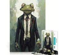 Puzzle "Rana Zombie in Abito" da 1000 pezzi,gioco di logica,incastro perfetto,pezzi precisi,divertimento in famiglia,attività serale (38x52cm)