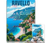 Puzzle Ravello Italia da 1000 pezzi per adulti e ragazzi, giocattolo educativo intellettuale decomprimente, regalo di compleanno, regali, arte murale 75x50cm