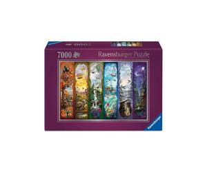 Puzzle Ravensburger 7000 pezzi I sei portali illustrazione sei pannelli prugna - Nouvo