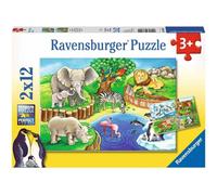 Puzzle ravensburger Animali allo zoo 2x12 pezzi 1 St
