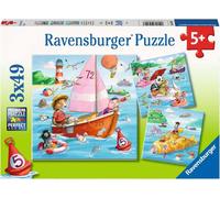 Puzzle Ravensburger Animali e Imbarcazioni 3x49 pezzi