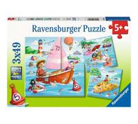 Puzzle ravensburger animali e vasi d'acqua 3x49 pezzi 1 St