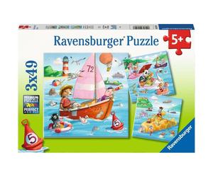 Puzzle ravensburger animali e vasi d'acqua 3x49 pezzi 1 St