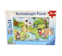 Puzzle Ravensburger Animali Giocosi 091942 2 X 24 Pezzi Bambini 26 X 18 Cm