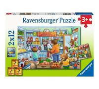 Puzzle ravensburger bären durante lo shopping 2x12 pezzi 1 St