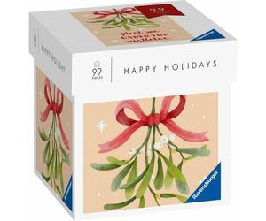 Puzzle ravensburger Buone feste: incontro sotto il vischio 99 pezzi 1