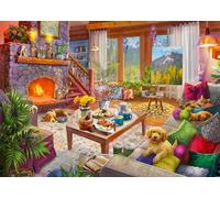 Puzzle Ravensburger Cabin Accogliente 1000 Pezzi