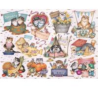 Puzzle Ravensburger Calendario dei Gatti 1000 pezzi