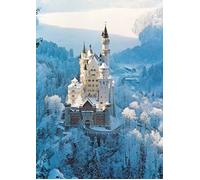Puzzle Ravensburger Castello di Neuschwanstein in inverno 1500 pezzi