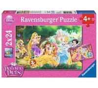 Puzzle RAVENSBURGER DISNEY principesse e i loro cuccioli 2×24 pezzi