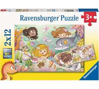 Puzzle Ravensburger fate e sirene 2×12 pezzi