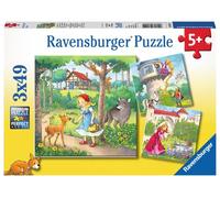 Ravensburger Puzzle - Fiaba, 3 x 49 Pezzi - 1 pz.