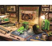 Ravensburger John Deere Work Desk 500 Pieces Large Format Jigsaw Puzzle for Adults - 16838 - Every Piece is Unique, Softclick Technology Means Pieces Fit Together