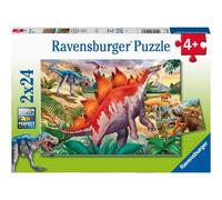 Puzzle ravensburger La natura selvaggia del Giurassico 2x24 pezzi 1 St