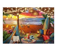 Puzzle ravensburger Luoghi comuni: Cabana da spiaggia xxl 500 pezzi 1