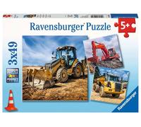Puzzle RAVENSBURGER Macchine edili 3×49 pezzi
