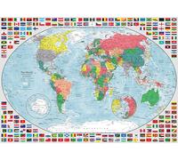 Puzzle Ravensburger Mappa del Mondo a Colori 1000 pezzi