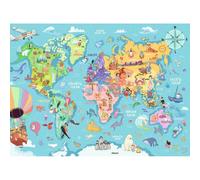Puzzle ravensburger Mappa del mondo xxl 100 pezzi 1 St