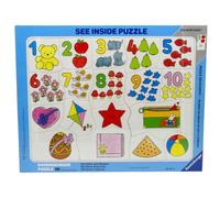 Puzzle Ravensburger Numeri Forme 067213 18 Pezzi Puzzle Con Cornice 37 X 29 Cm