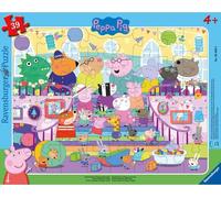 Ravensburger Festa di famiglia amici - 30-48 pezzi Puzzle con cornice di Peppa Pig per bambini dai 4 anni in su, 05699