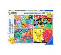PUZZLE RAVENSBURGER Pokémon-Kumpels - 4x100 Pezzi in Cartone per Bambini 5+ - Tema: Pokémon