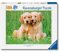 Ravensburger - Puppies Collection: i fratelli Golden Retriever 500 Pezzi | Puzzle Per Adulti 500 Pezzi | Puzzle Adulti | Misure 49x36 | Idee Regalo | Regalo Originale