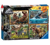Ravensburger RVB05619 4 Puzzle da 100 Pezzi - Jurassic World
