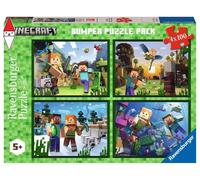 PUZZLE RAVENSBURGER PUZZLE 4X100 MINECRAFT 5716