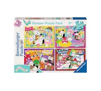 PUZZLE RAVENSBURGER Squishmallows - 4x100 Pezzi in Cartone per Bambini dai 5 anni in su