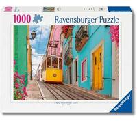 Ravensburger Puzzle 1000 pezzi, Tram Lisbona- Puzzle Adulti +14 anni, 70 x 50 cm, Puzzle per Adulti, Foto Lisbona Portogallo, Idee Regalo