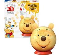 Ravensburger - Puzzle 3d Winnie Pooh - Con Orecchie | Puzzle 3d Bambini 6 Anni O Più | Regalo Bambina E Bambino 72 Pezzi | Giochi Bambini 6 Anni
