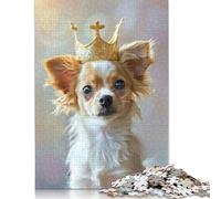 Puzzle "Re dei Cani" in cartone riciclato al 100%, rettangolare, per adulti e bambini, regalo di Natale, 1000 pezzi (75x50 cm)
