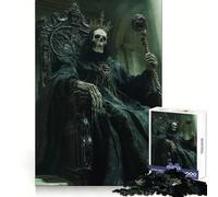 Puzzle "Re scheletrico sul trono" da 1000 pezzi per adulti, gioco per esercizi mentali, antistress, design da assemblare, regalo elegante 38x52cm