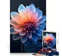 Puzzle realistico con fiori, 1000 pezzi, per adulti, gioco di logica, calma e relax, taglio preciso, oggetto dei desideri di Babbo Natale (50x75cm)