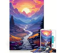 Puzzle realistico da 1000 pezzi con tema natura per adolescenti, gioco di logica mentale, silenzioso, tranquillo, con taglio preciso, ideale come regalo di Babbo Natale (50x75cm)