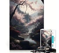 Puzzle realistico di paesaggio asiatico da 1000 pezzi per adulti, gioco per esercitare la mente, giocattolo per la famiglia, taglio di precisione, regalo creativo (38x26cm)