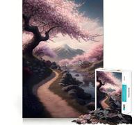 Puzzle realistico di paesaggio giapponese per ragazzi, 1000 pezzi, stimola la memoria, rilassante, taglio preciso, regalo elegante (50x75cm)