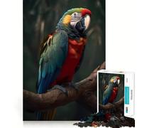 Puzzle realistico per adulti con pappagallo e trespolo, 1000 pezzi, gioco per l'esercizio mentale, rilassante, da assemblare, (50x75cm)