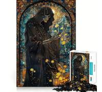 Puzzle Reaper Dente di Leone Teschio 1000 pezzi per adolescenti, per rafforzare la memoria, rilassante e divertente, con bordi lisci, ideale per la lista dei desideri di Babbo Natale (50x75cm)
