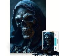 Puzzle Reaper Skeleton Selfie da 1000 pezzi per adolescenti, gioco di logica, divertimento rilassante, taglio preciso, regalo artistico (38x52cm)
