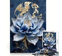 Puzzle Reborn in porcellana a forma di loto, difficile da realizzare, per adulti, 1000 pezzi, gioco di logica, attività domestica, taglio netto, regalo adorabile (50x75cm)