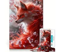 Puzzle Red Fox Fantasy da 1000 pezzi per adulti, gioco di puzzle per esercitare la mente, giocattolo per la famiglia, taglio di precisione, regalo creativo (38x52cm)