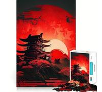 Puzzle Red Moon Japan da 1000 pezzi per adulti e ragazzi, gioco di logica solido, silenzioso e divertente, taglio di precisione, Babbo Natale, scegli il tuo desiderio (38x52cm)