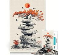 Puzzle Red Moon ﹨u "Rocce in equilibrio" da 1000 pezzi per adulti e ragazzi, gioco di abilità, rilassante e divertente, con bordi netti, ideale come regalo per le festività (50x75cm)